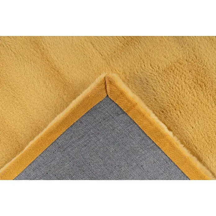 Hochflorteppich Happy - Gelb, 150 x 80 cm, 100 % Polyester (Flor) - Detailaufnahme