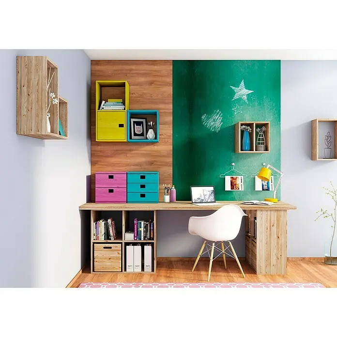 Astigarraga Dinamic Holzregal - L x B x H: 33 x 70,8 x 70,8 cm, Holz - Rechte Seitenansicht