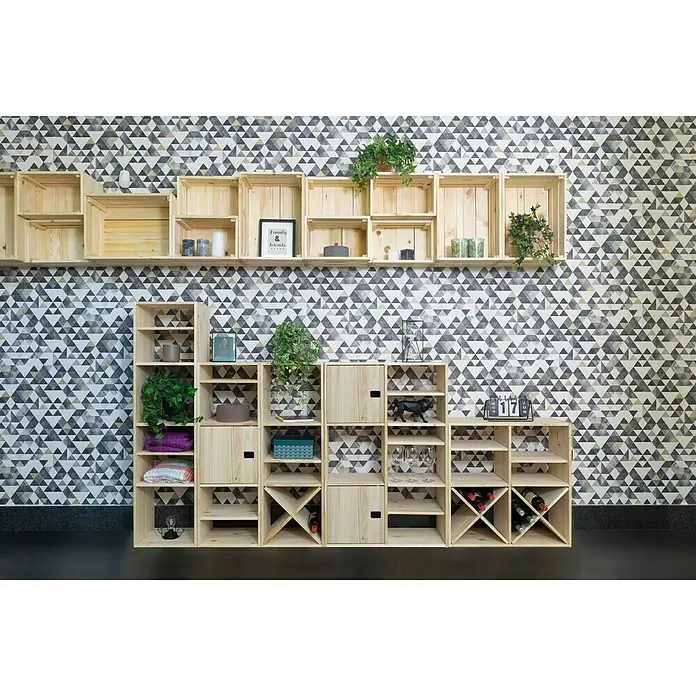 Astigarraga Dinamic Holzregal - L x B x H: 33 x 70,8 x 105,4 cm, Holz - Rechte Seitenansicht