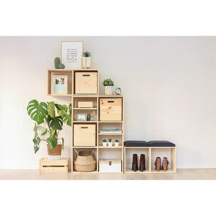 Astigarraga Dinamic Holzregal - L x B x H: 33 x 36,2 x 105,4 cm, Holz - Vorderansicht