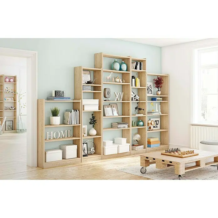 Astigarraga Holzregal Gala - L x B x H: 80 x 25 x 118,2 cm, Holz - Rechte Seitenansicht