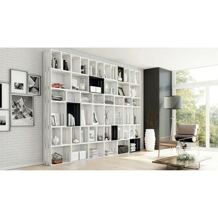 Astigarraga Home Box Holzkiste - L x B x H: 18 x 38,4 x 25,6 cm, Kiefernholz - Rechte Seitenansicht