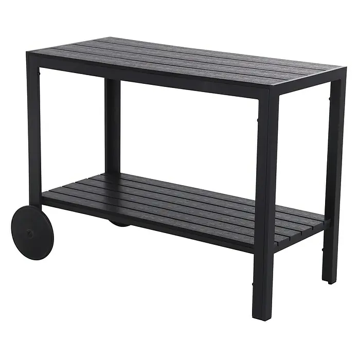 Servierwagen - L x B x H: 90 x 45 x 74 cm, Aluminium