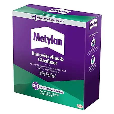 Metylan  Tapetenkleister Renoviervlies & Glasfaser