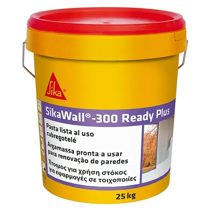 Sika Plaste SikaWall - 300 Ready Plus - Blanco, 25 kg