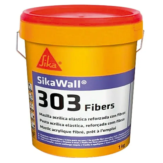 Sika Masilla SikaWall -303 Fibers - Blanco, 1 kg