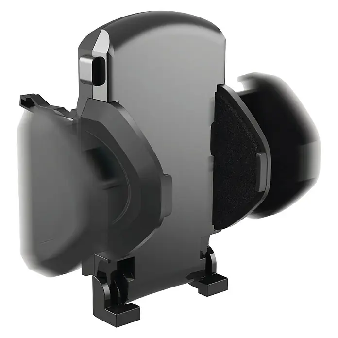 Hama Automobilski držač za pametni telefon universal - Crne boje, Pogodno za pametne telefone širine 4,5 - 9 cm - Pogled sprijeda