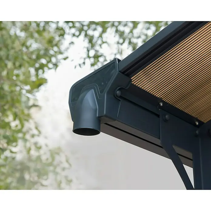 Palram – Canopia Carport Arcadia 5000 - L x B: 502 x 362 cm, Einfahrtshöhe: 1,95 m - Detailaufnahme