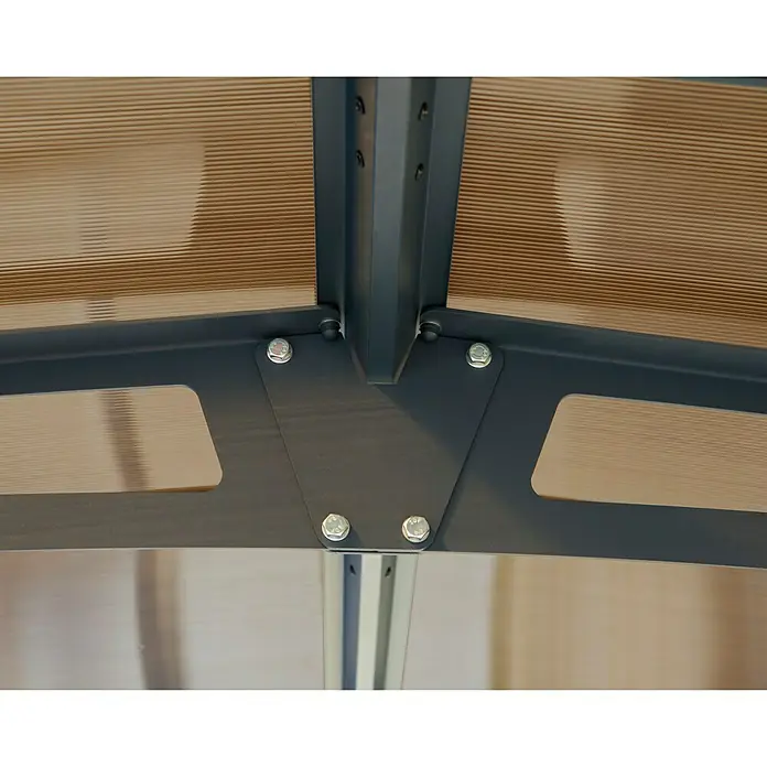 Palram – Canopia Carport Arcadia 5000 - L x B: 502 x 362 cm, Einfahrtshöhe: 1,95 m - Detailaufnahme