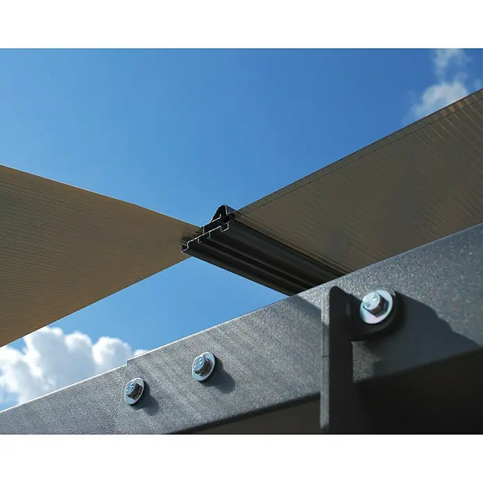 Palram – Canopia Carport Arcadia 5000 - L x B: 502 x 362 cm, Einfahrtshöhe: 1,95 m - Detailaufnahme