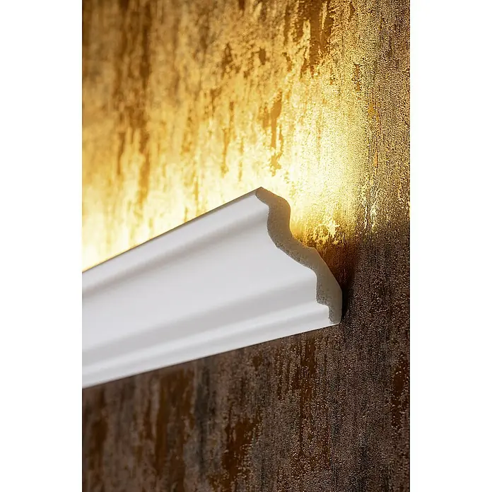 Zierprofil E 24 - 200 cm x 70 mm x 7 cm, Polystyrol XPS - Vorderansicht