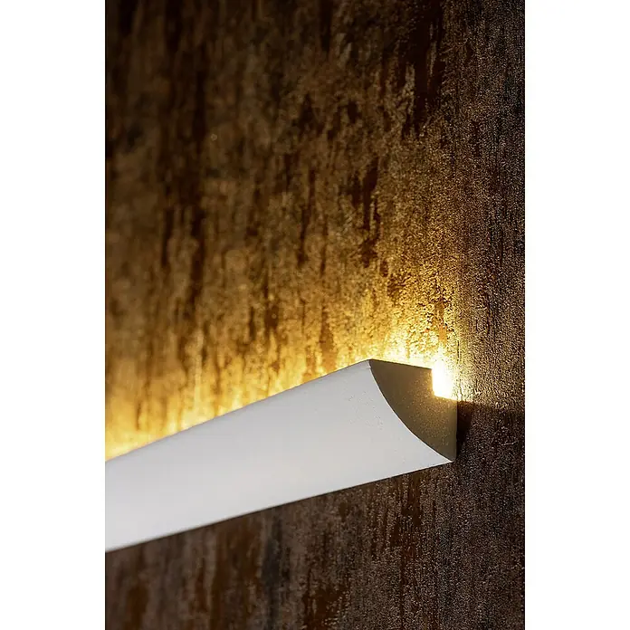 Lichtleiste Dana für LED-Band - 200 x 4,5 x 4,8 cm, Expandiertes Polystyrol (EPS) - Vorderansicht
