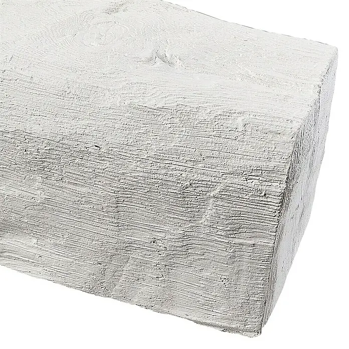 Dekobalken - Weiß, 200 x 19,5 x 12,5 cm, Polyurethan - Vorderansicht