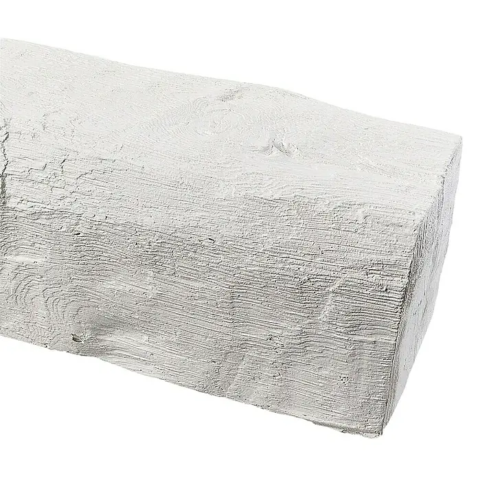 Dekobalken - Weiß, 200 x 13 x 11,5 cm, Polyurethan - Vorderansicht