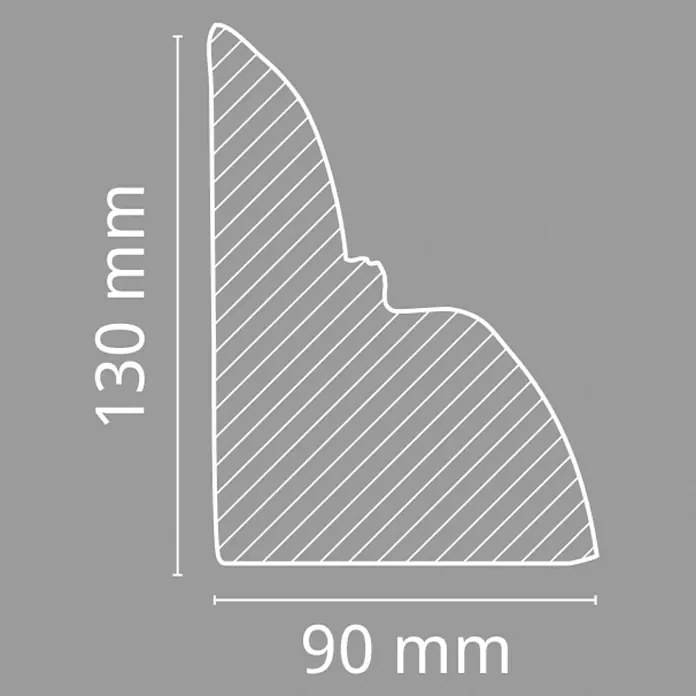 Dekoelement - Konsole, Dunkelbraun, 9 x 12 x 13,5 cm - Vorderansicht