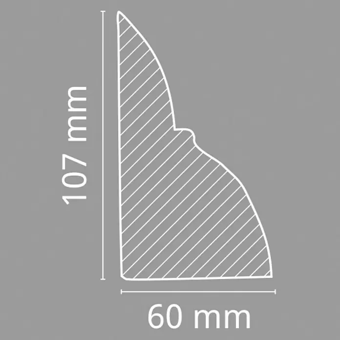 Dekoelement - Konsole, Hellbraun, 6 x 9 x 11 cm - Vorderansicht