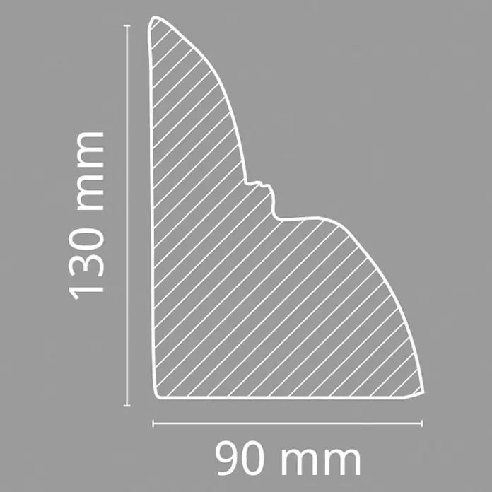 Dekoelement - Konsole, Weiß, 9 x 12 x 13,5 cm - Vorderansicht