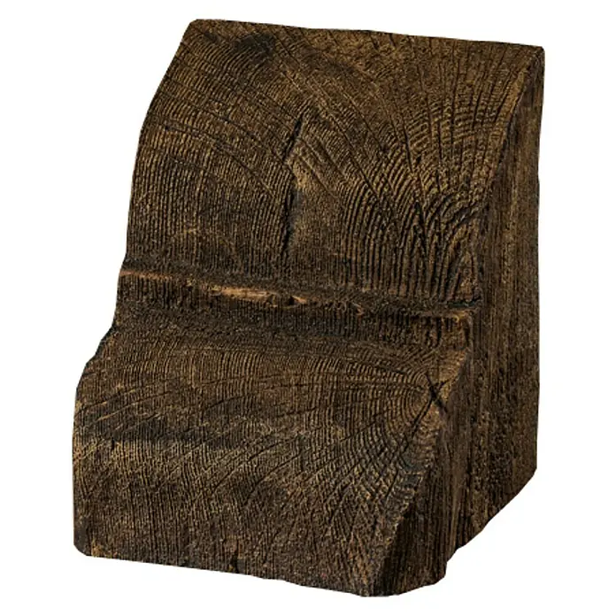 Dekoelement - Konsole, Dunkelbraun, 6 x 9 x 11 cm - Vorderansicht
