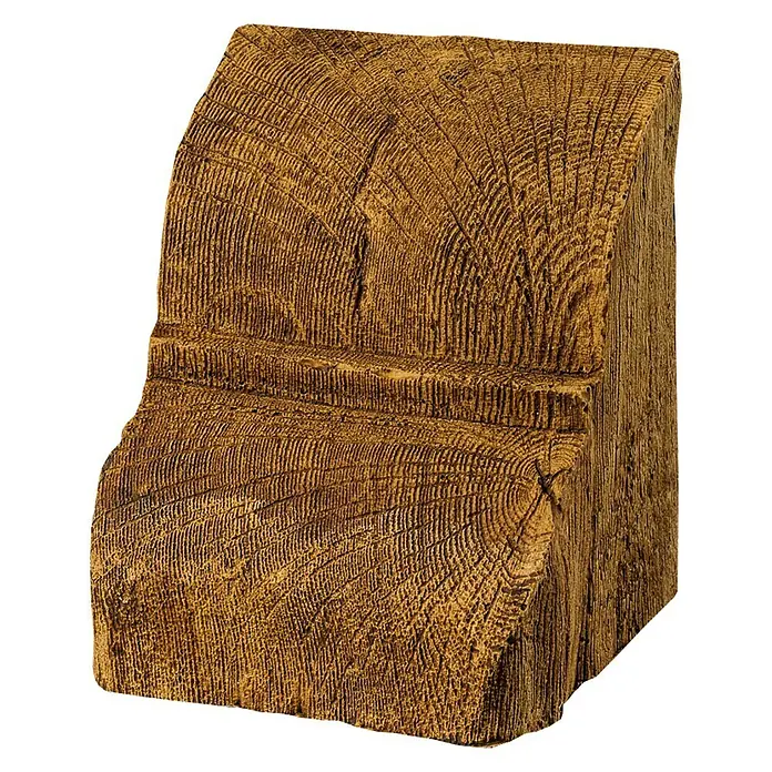 Dekoelement - Konsole, Hellbraun, 9 x 12 x 13,5 cm - Vorderansicht