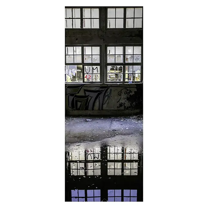 SanDesign Acryl-Verbundplatte - 100 x 250 cm, Lost Place Factory - Vorderansicht