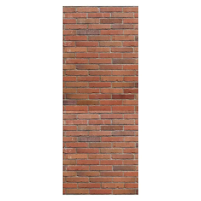 SanDesign Alu-Verbundplatte - 100 x 250 cm, Carmine Brick Wall - Vorderansicht