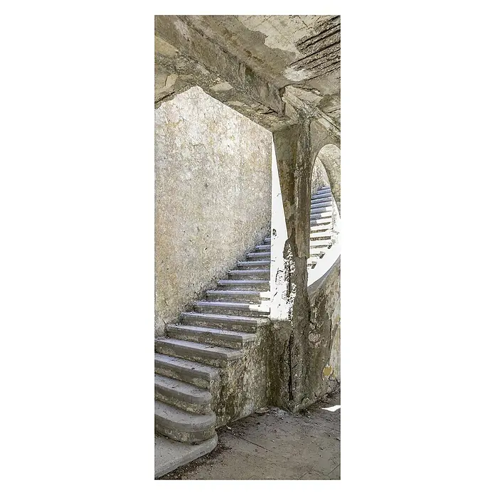 SanDesign Acryl-Verbundplatte - 100 x 250 cm, Lost Place Stairway - Vorderansicht