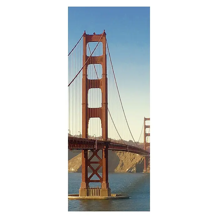 SanDesign Acryl-Verbundplatte - 100 x 250 cm, Golden Gate - Vorderansicht