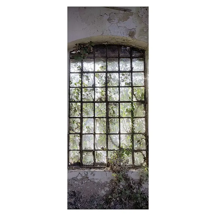 SanDesign Acryl-Verbundplatte - 100 x 250 cm, Lost Place Big Window - Vorderansicht