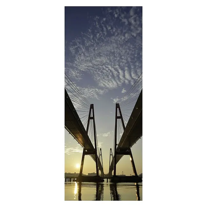 SanDesign Acryl-Verbundplatte - 100 x 250 cm, Double Bridge - Vorderansicht