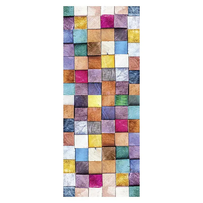 SanDesign Alu-Verbundplatte - 100 x 250 cm, Colored Wood - Vorderansicht
