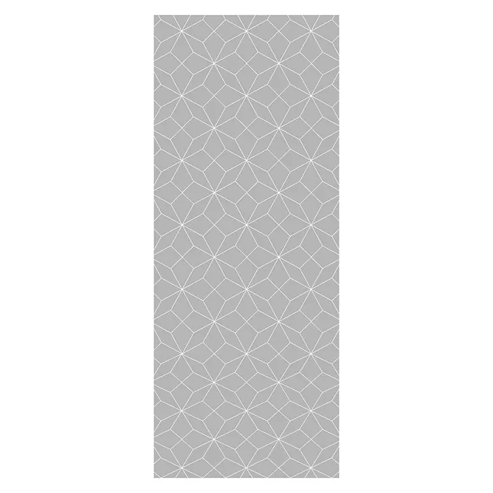 SanDesign Alu-Verbundplatte - 100 x 250 cm, Grey Stars - Vorderansicht