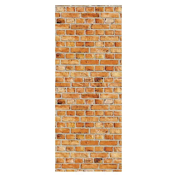SanDesign Alu-Verbundplatte - 100 x 250 cm, Red Brick Wall - Vorderansicht