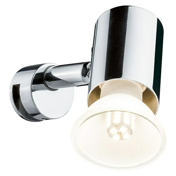 Paulmann Svjetiljka za ogledalo Mintaka - 20 W, D x Š x V: 12 x 5,6 x 3,8 cm, Krom - Pogled sprijeda