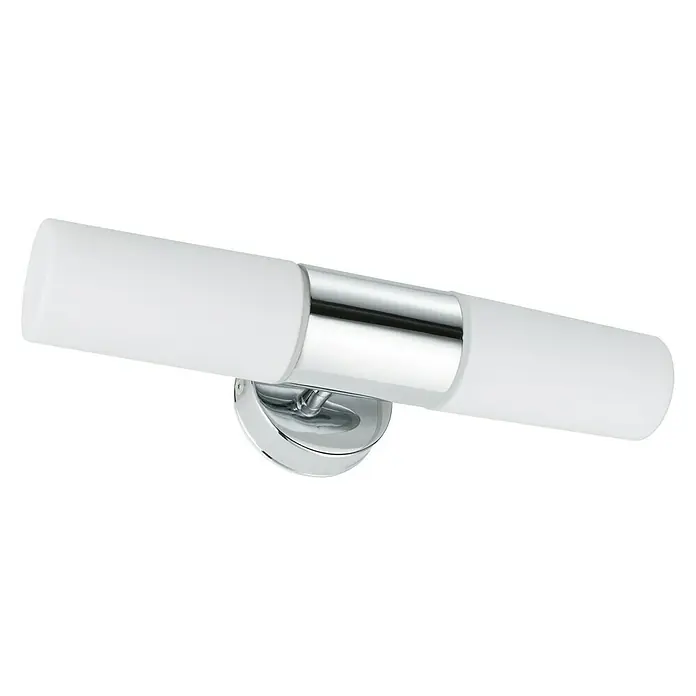 Paulmann Spiegelleuchte Lenia - 2 x 20 W, Chrom/Opak, L x B x H: 10,5 x 33 x 8 cm - Vorderansicht