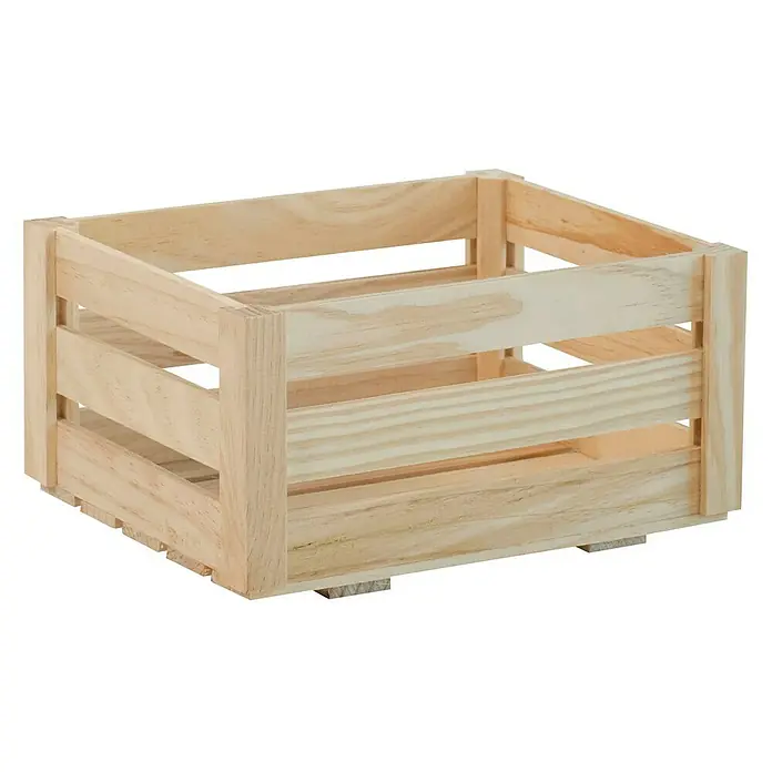 Astigarraga Caja de madera Lauki - L x An x Al: 25 x 19 x 13 cm, Natural