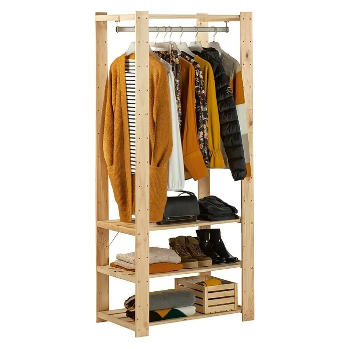 Astigarraga Evolution Perchero - L x An x Al: 43 x 76,7 x 174,2 cm, Natural