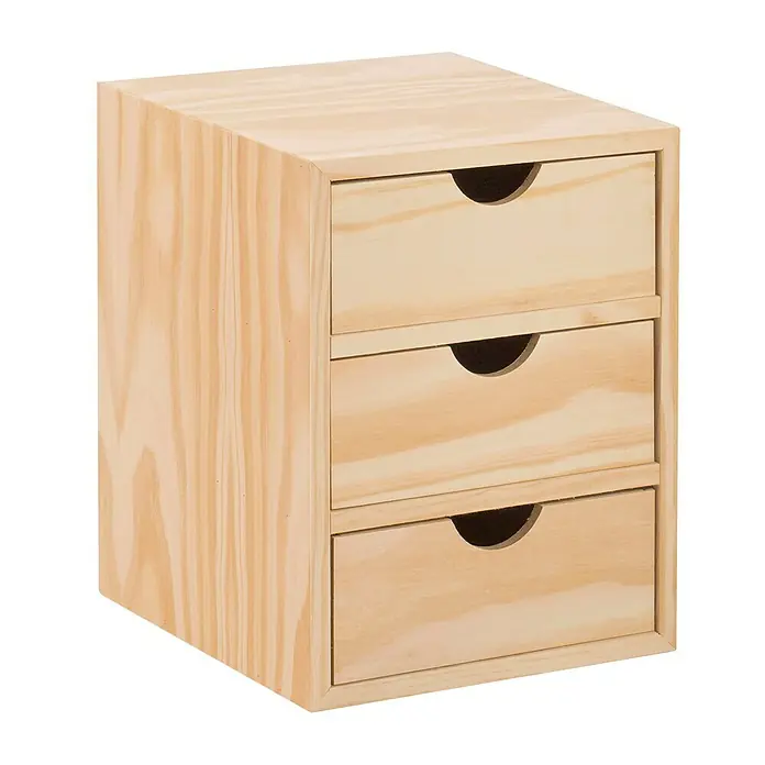 Astigarraga Caja con cajones Minibloc - L x An x Al: 20 x 21 x 28 cm, Número de cajones: 3 ud.