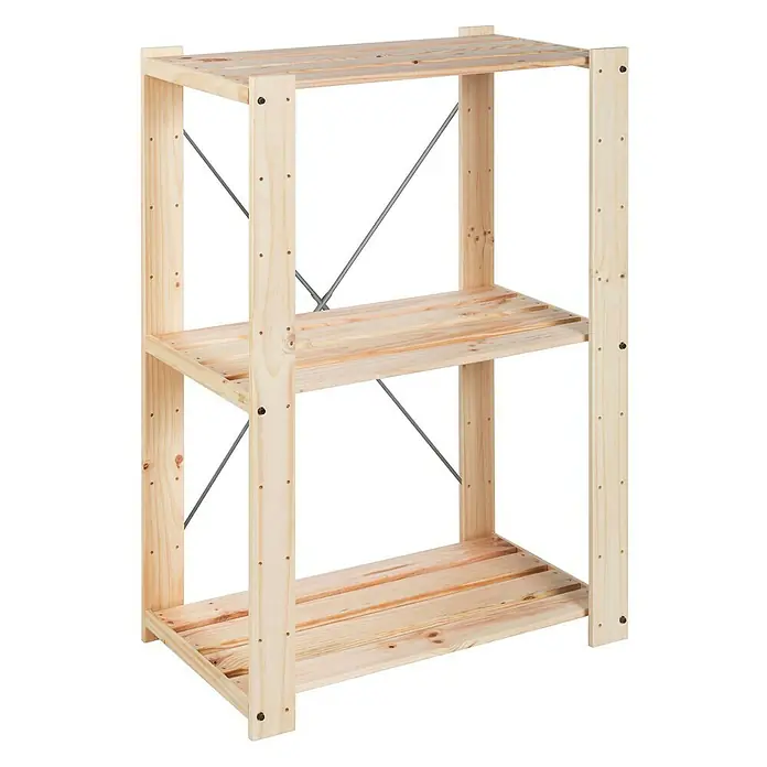 Astigarraga Evolution Estantería de madera - L x An x Al: 43 x 76,7 x 111 cm, Madera, Natural