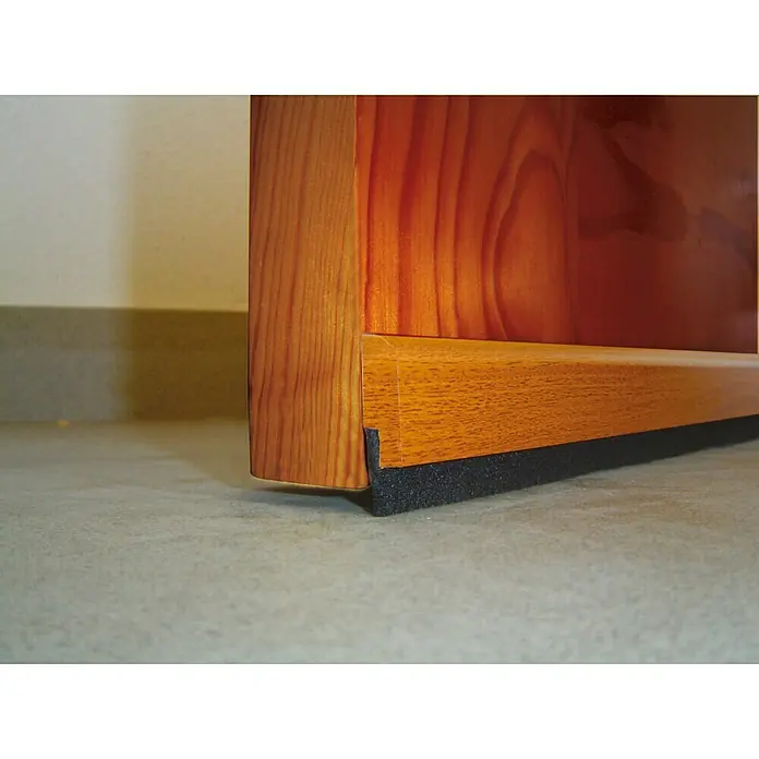 Burlete bajo puerta Madera - Sapelly, Largo: 91,5 cm, Apto para: Suelos lisos