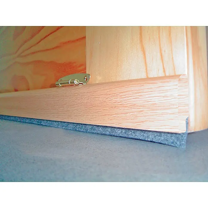 Burlete para puerta Basculante - Roble, Largo: 91,5 cm, Suelos lisos