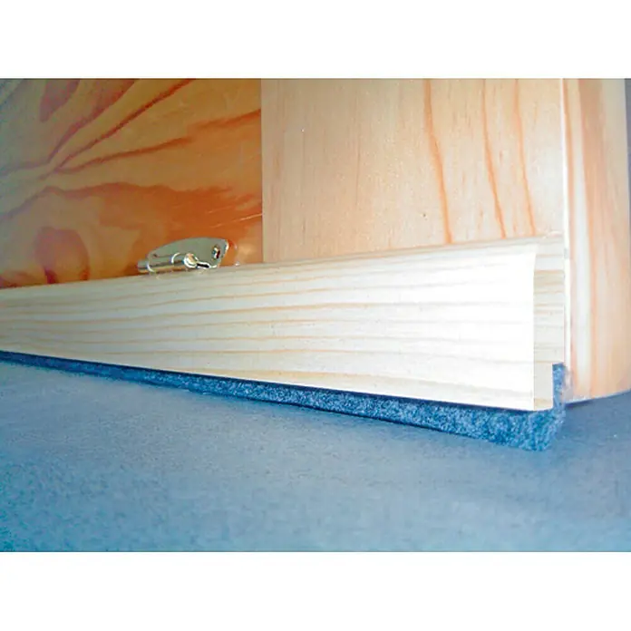Burlete para puerta Basculante pino - Largo: 91,5 cm, Suelos lisos