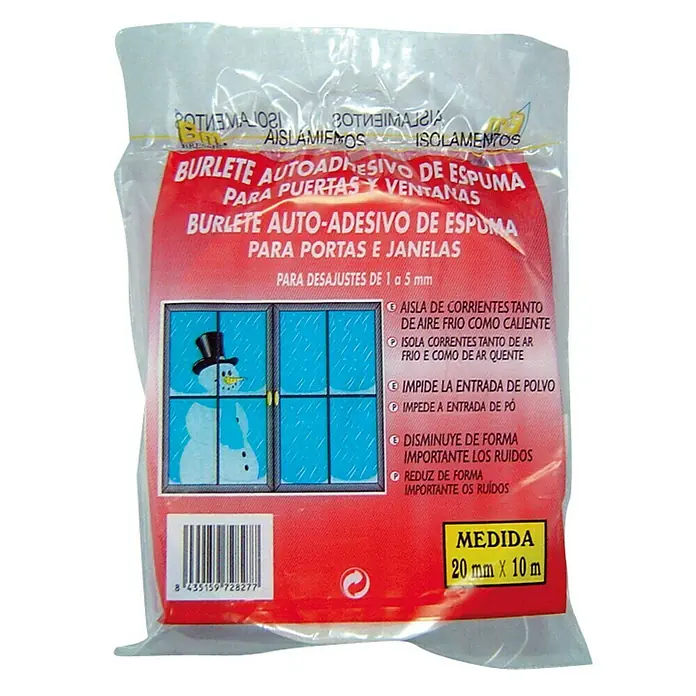 Burlete Poliuretano - Largo: 10 m, Desajustes de 1 - 5 mm