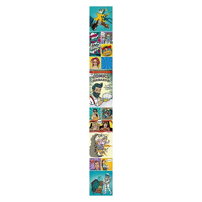 Bariperfil Revestimiento de pared Pop Comic - 260 x 32 cm