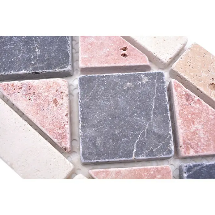 Listello Jupiter XNB 40286 - 30,5 x 12,5 cm, Rood/zwart/beige, Mat - Close-up