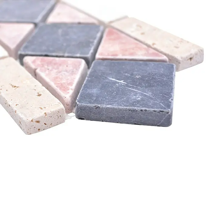 Listello Jupiter XNB 40286 - 30,5 x 12,5 cm, Rood/zwart/beige, Mat - Close-up