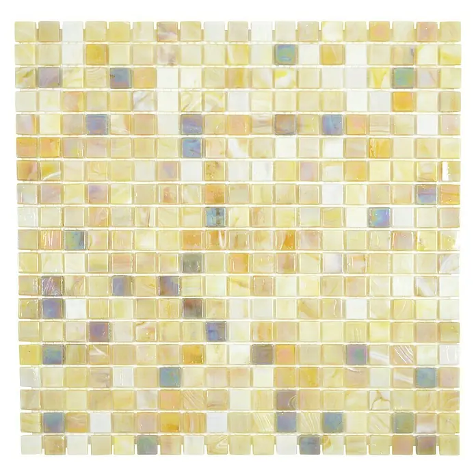 Mozaïektegel vierkant Mix GM MRY 556 - 31,7 x 31,7 cm, Zand, Glanzend - Vooraanzicht