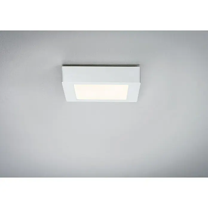 Paulmann LED stropna svjetiljka - 11 W, D x Š x V: 17 x 17 x 3,8 cm, Bijele boje, Topla bijela - Pogled sprijeda