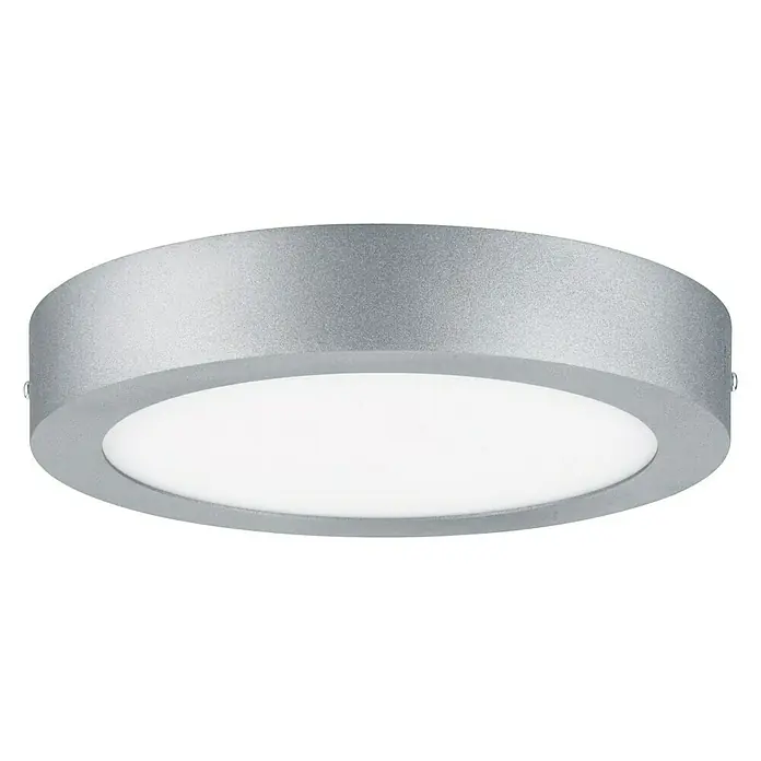 Paulmann Okrugla stropna LED svjetiljka - 12,5 W, Ø x V: 22,5 x 3,8 cm, Krom, Topla bijela - Pogled sprijeda
