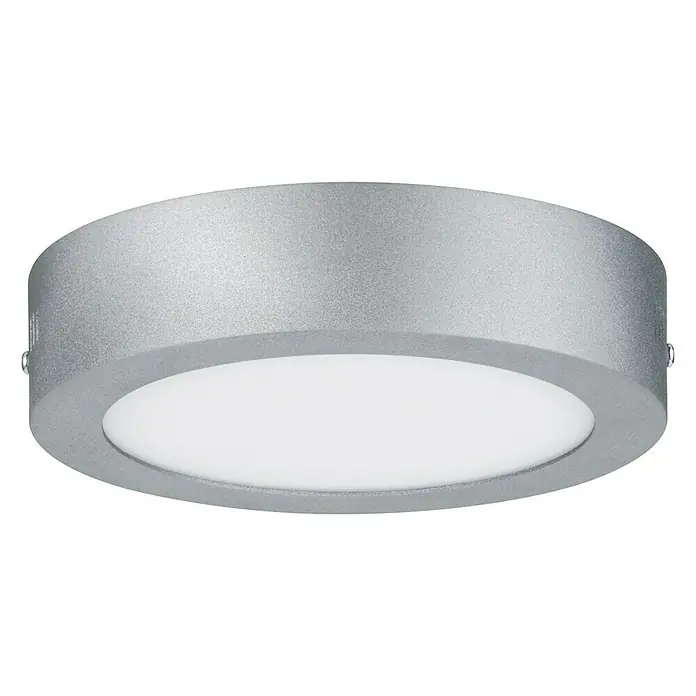 Paulmann Okrugla stropna LED svjetiljka - 12,5 W, Ø x V: 17 x 3,8 cm, Krom, Topla bijela - Pogled sprijeda