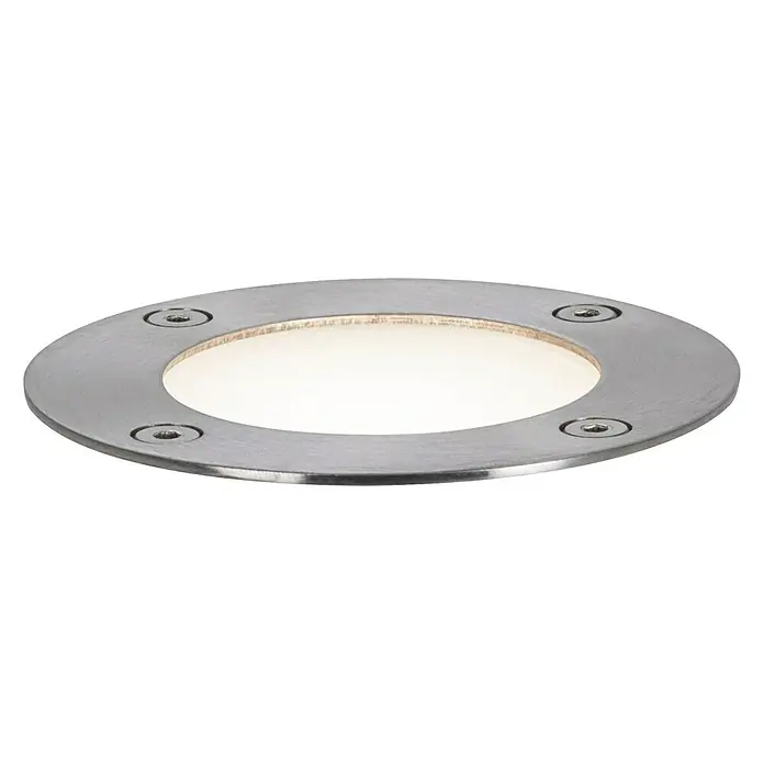 Paulmann Plug & Shine Ugradbeno podno svjetlo - 3,6 W, Srebrne boje, Ø x V: 9,6 x 9,2 cm - Pogled odozgo